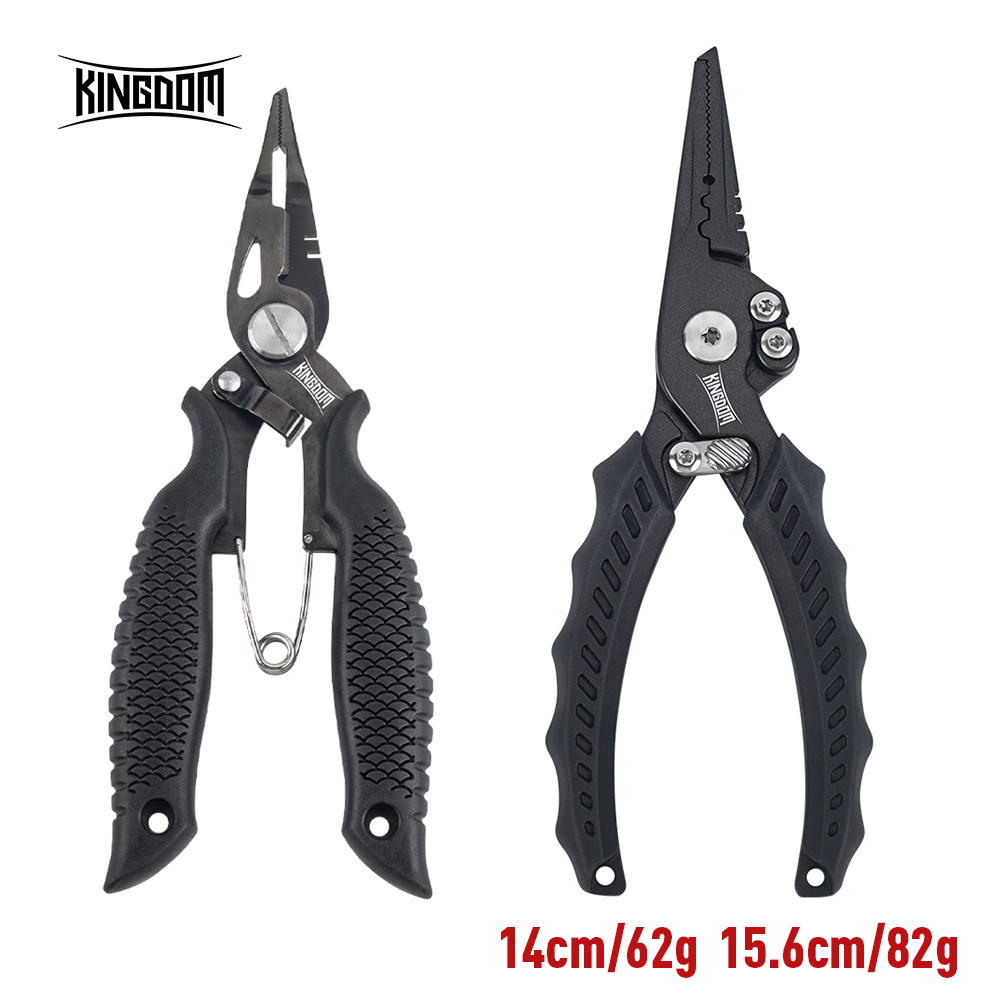 Fishing Hook Sharpener - 王国釣りプライヤー多機能スプリットリングワイヤーカッターフックリムーバー釣具 62 グラム 82 グラム 14