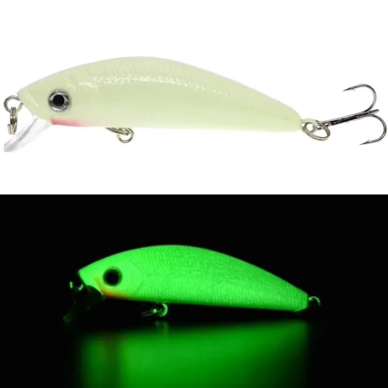 Fishing Hook Treble - 2 個 3D 発光夜釣り餌 7 センチメートル