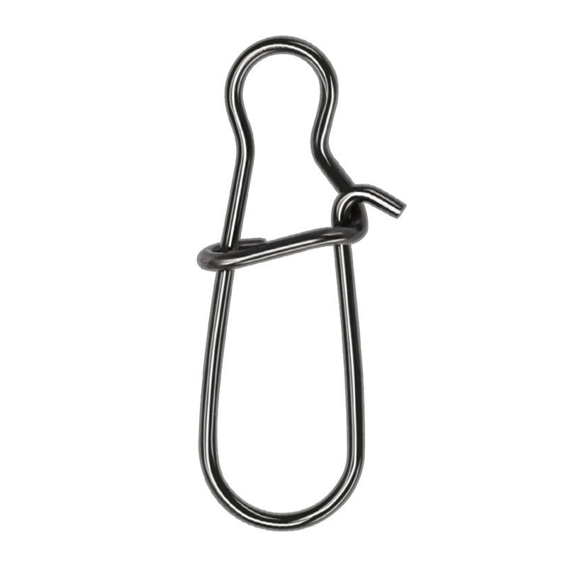 Fishing Hook Stainless Steel - 100 個ステンレス鋼釣りコネクタ高速クリップロックスナップスイベルソリッドリング安全スナップ釣りフックツールスナップ