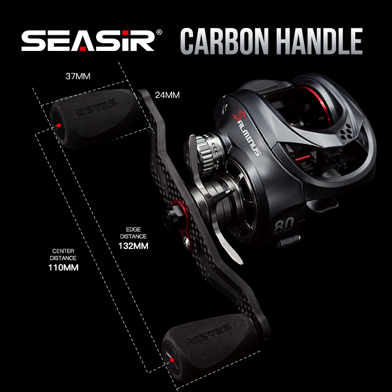 Abu Garcia Reel Max - Seasir Salminus ベイトキャスティングリール金属アルミフレーム 2 スプール 8.0:1