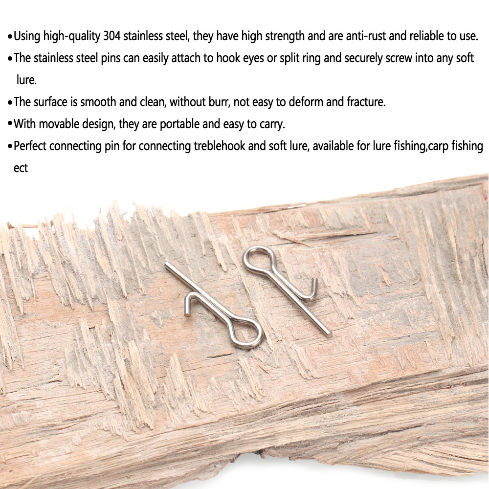 50/100 個釣り餌スティンガースパイクフック接続ピン針固 - Fishing Hook Stainless Steel のレビューと価格