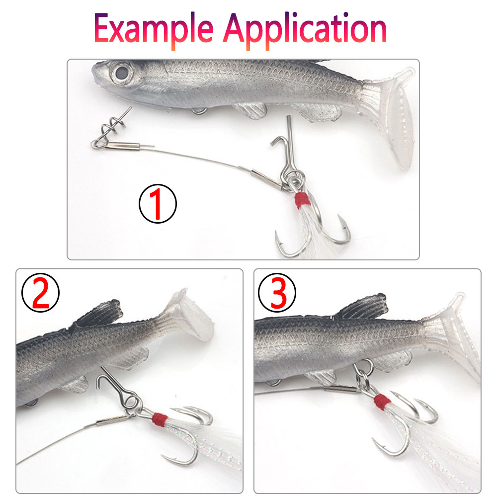 50/100 個釣り餌スティンガースパイクフック接続ピン針固 - Fishing Hook Stainless Steel のレビューと価格