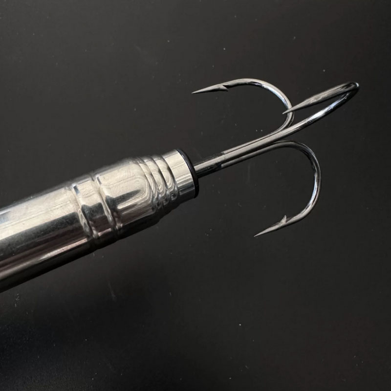 ステンレス鋼伸縮式釣りガフトリプルフック海釣り槍伸縮ポールフ - Fishing Hook Stainless Steel のレビューと価格