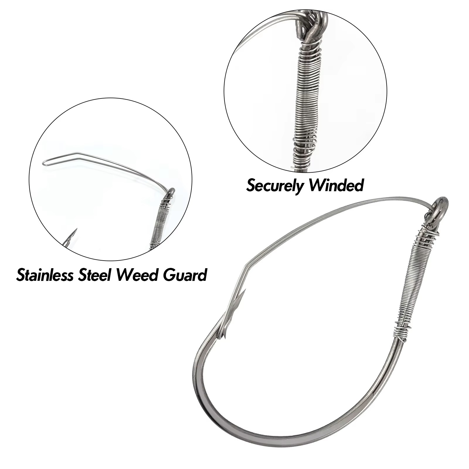 FishTrip ウィードレス ワッキーリグフック ドロップ - Fishing Hook Weedless のレビューと価格