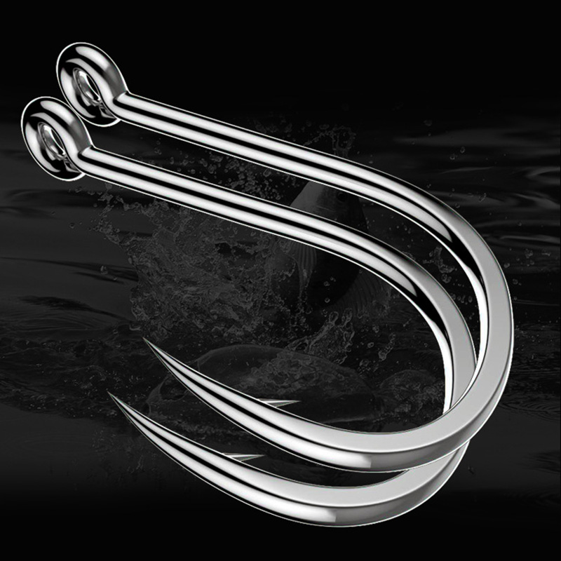 50 個釣りフック有刺鉄線鯉サークルフック海水高炭素鋼サイズ - Fishing Hook Circle のレビューと価格