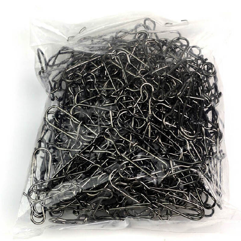 100 個ステンレス鋼釣りコネクタ高速クリップロックスナップ - Fishing Hook Stainless Steel のレビューと価格