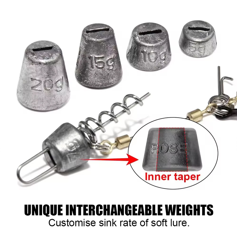 釣り用フックリグ スチールリーダー、ウェイト付きデイジーチェ - Fishing Hook Treble のレビューと価格